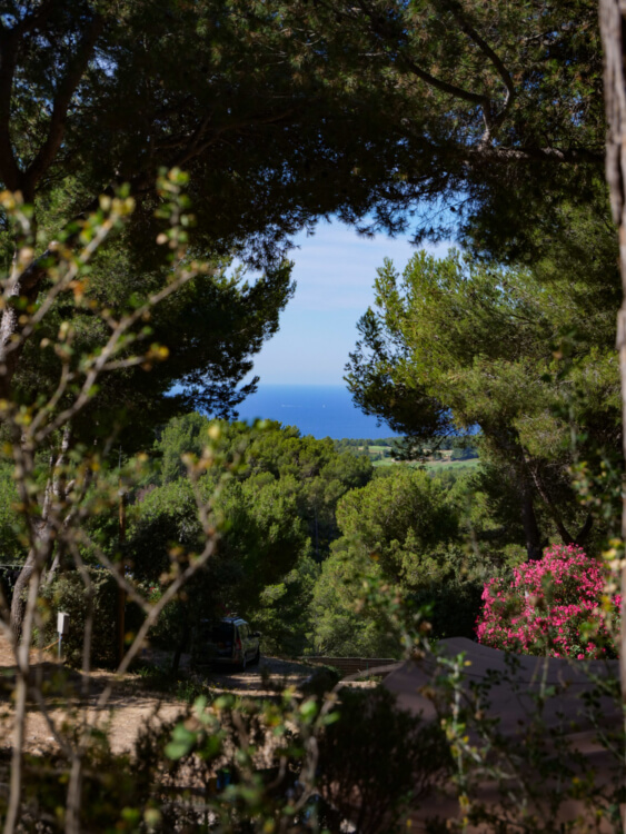 Emplacement camping car Premium avec magnifique vue mer à Saint Cyr sur Mer